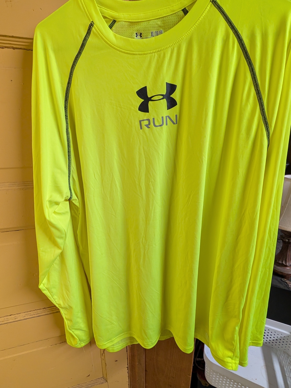Under Armour Men’s Hi-Vis Yellow Run Long-Sleeve Shirt